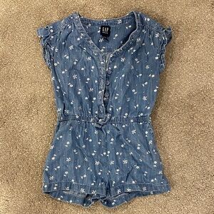 GAP Kids Blue Floral Romper